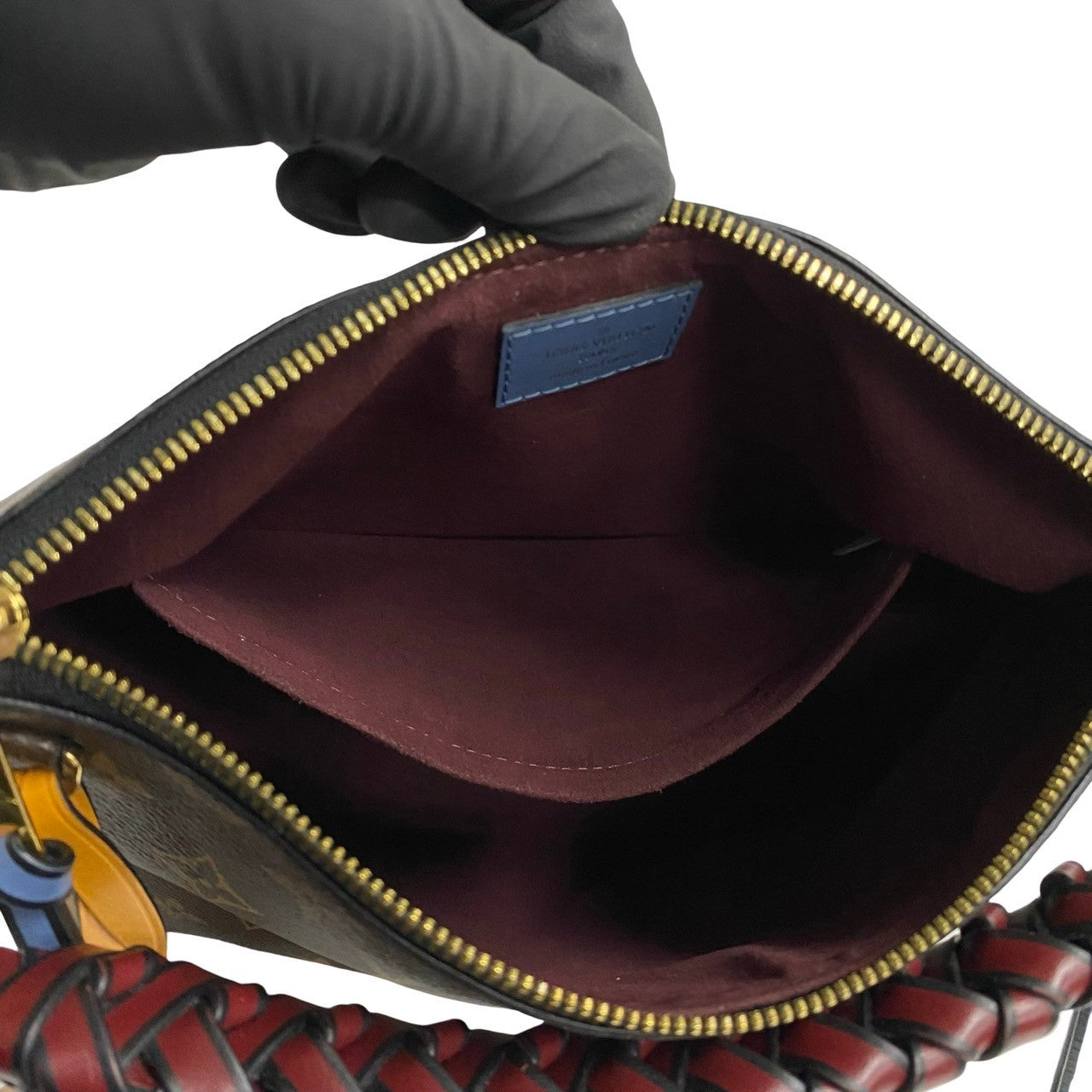 Louis Vuitton Mini Zipped Hobo Leather Bag
