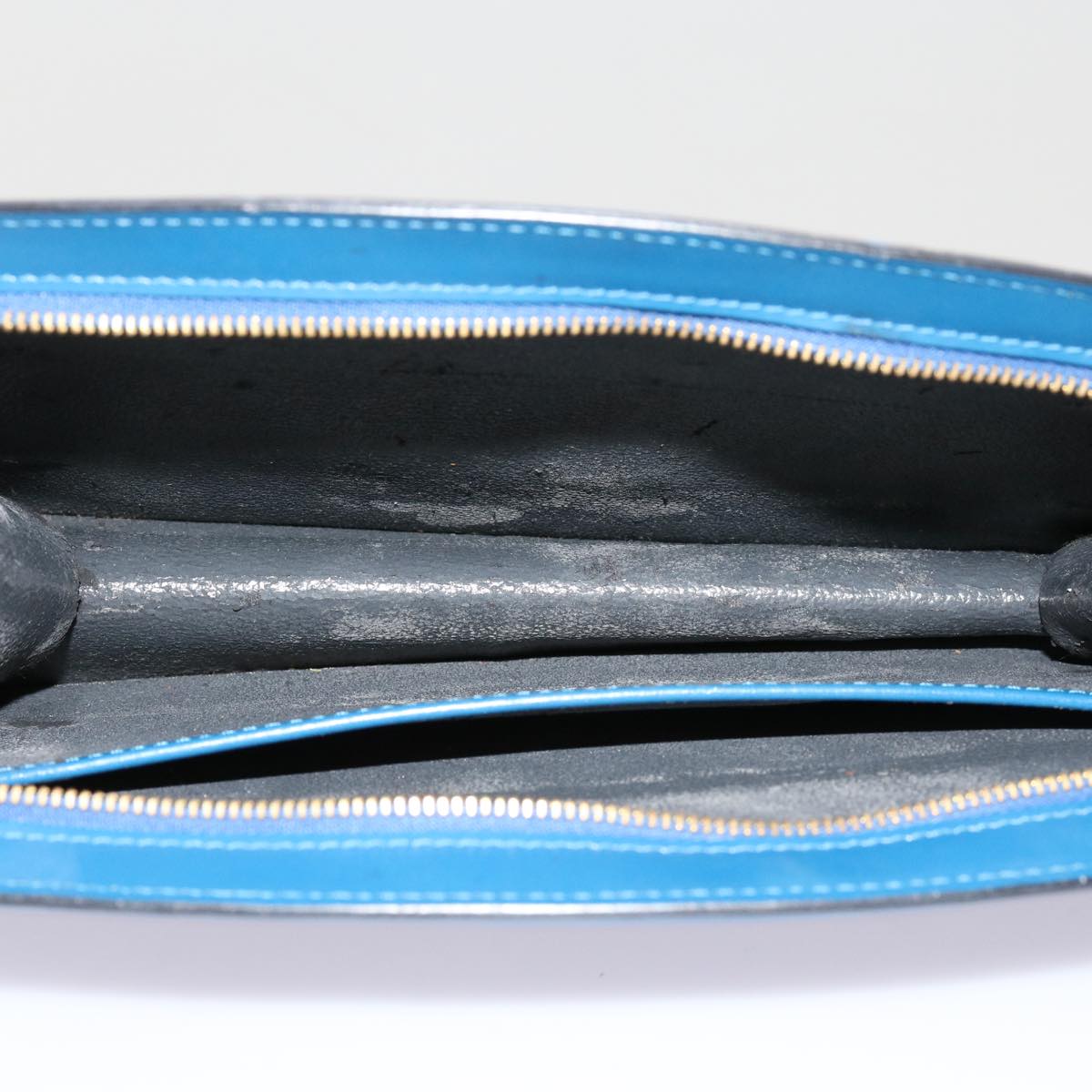 LOUIS VUITTON Epi Trousse Crete Pouch Blue M48405 LV 70000