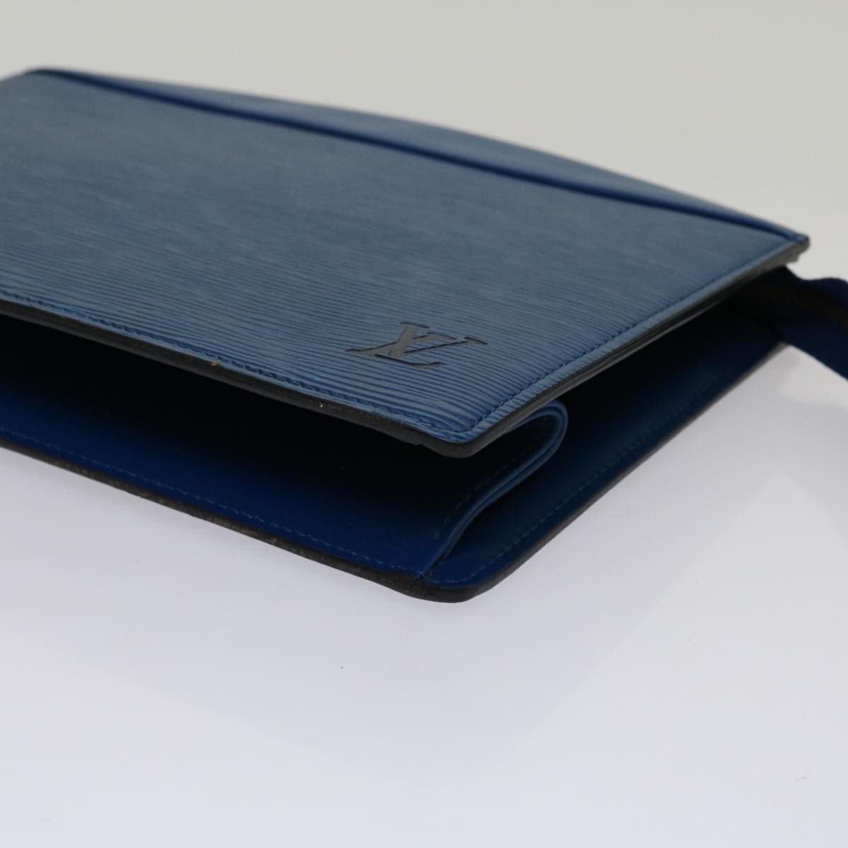 LOUIS VUITTON Epi Trousse Crete Pouch Blue M48405 LV 70000