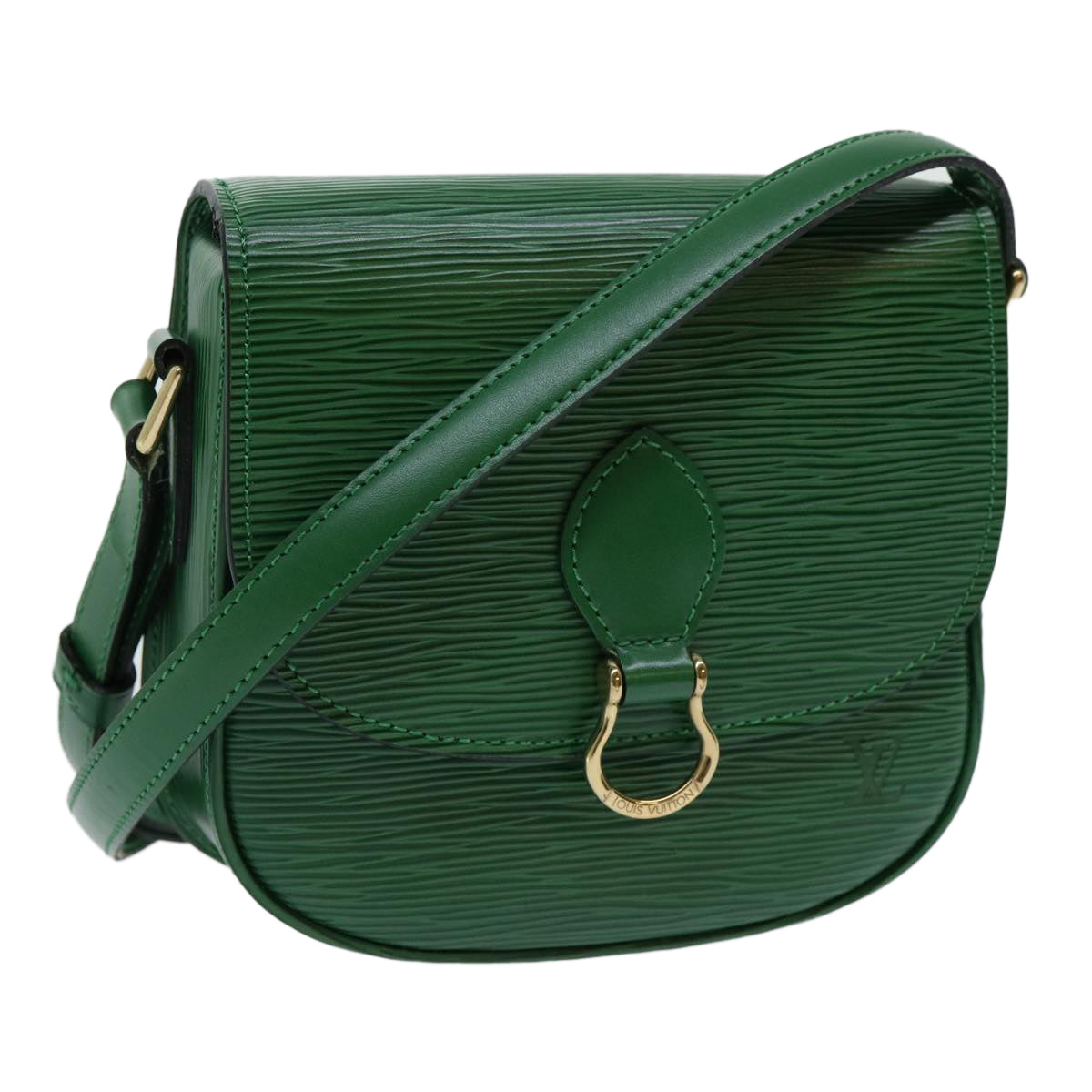 LOUIS VUITTON Epi Saint Cloud PM Shoulder Bag Green M52214 LV 70001