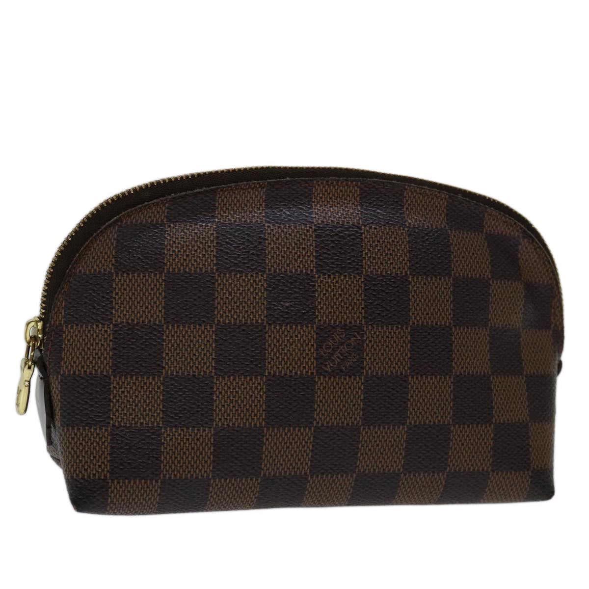 LOUIS VUITTON Damier Ebene Pochette Cosmetic PM Pouch N47516 LV 70005