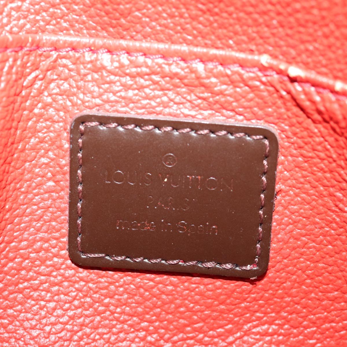 LOUIS VUITTON Damier Ebene Pochette Cosmetic PM Pouch N47516 LV 70005