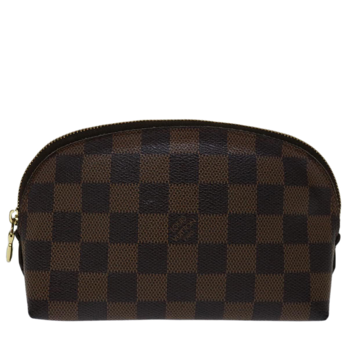LOUIS VUITTON Damier Ebene Pochette Cosmetic PM Pouch N47516 LV 70005