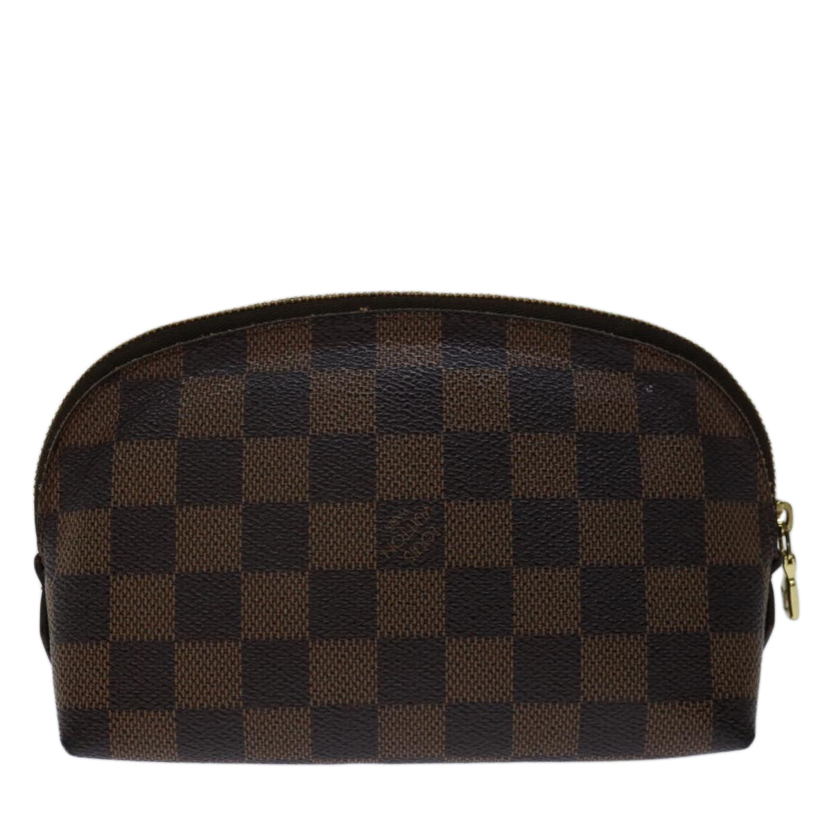 LOUIS VUITTON Damier Ebene Pochette Cosmetic PM Pouch N47516 LV 70005