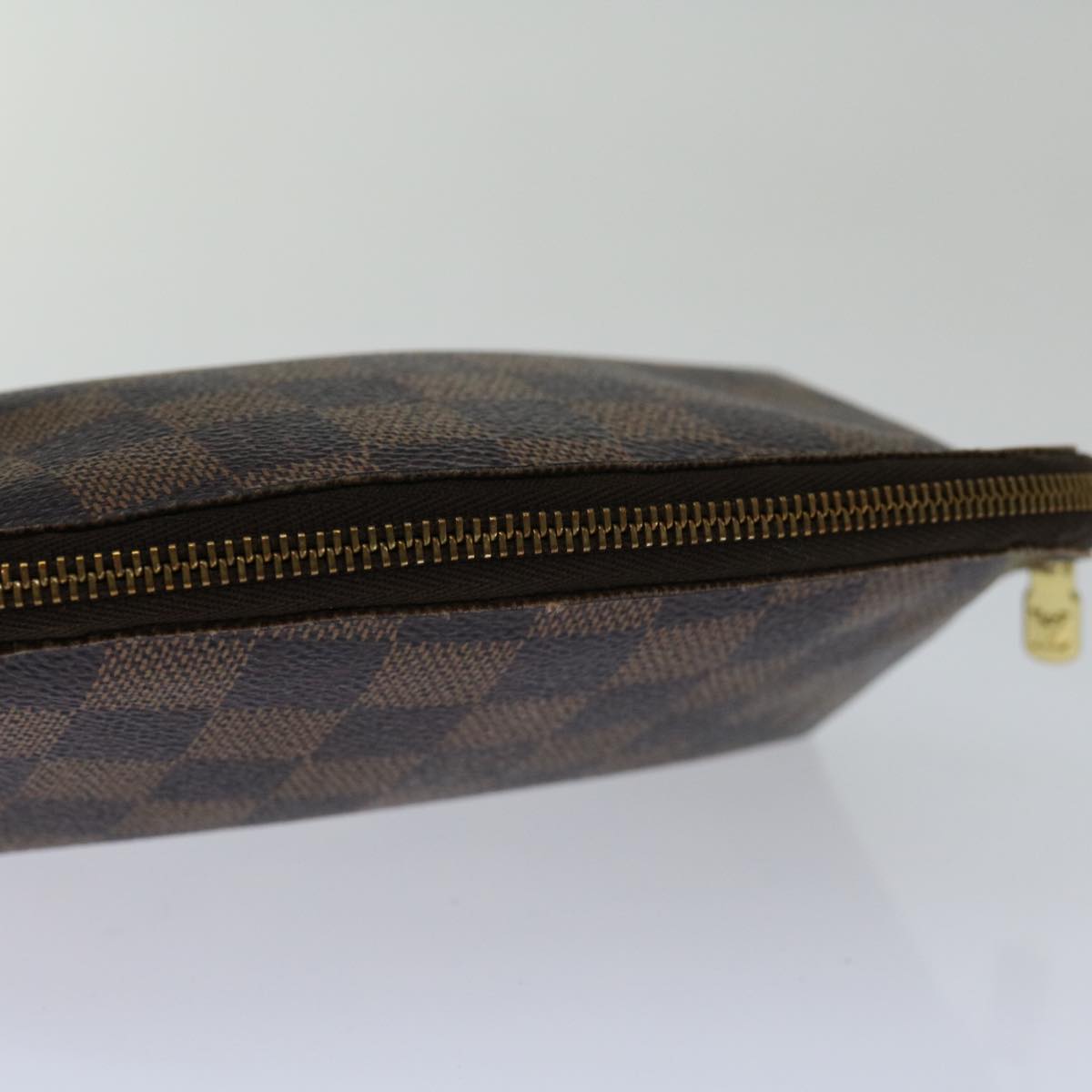 LOUIS VUITTON Damier Ebene Pochette Cosmetic PM Pouch N47516 LV 70005