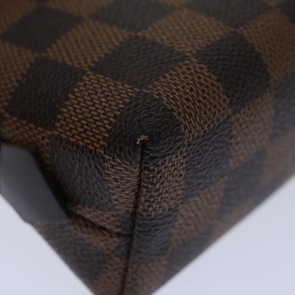 LOUIS VUITTON Damier Ebene Pochette Cosmetic PM Pouch N47516 LV 70007