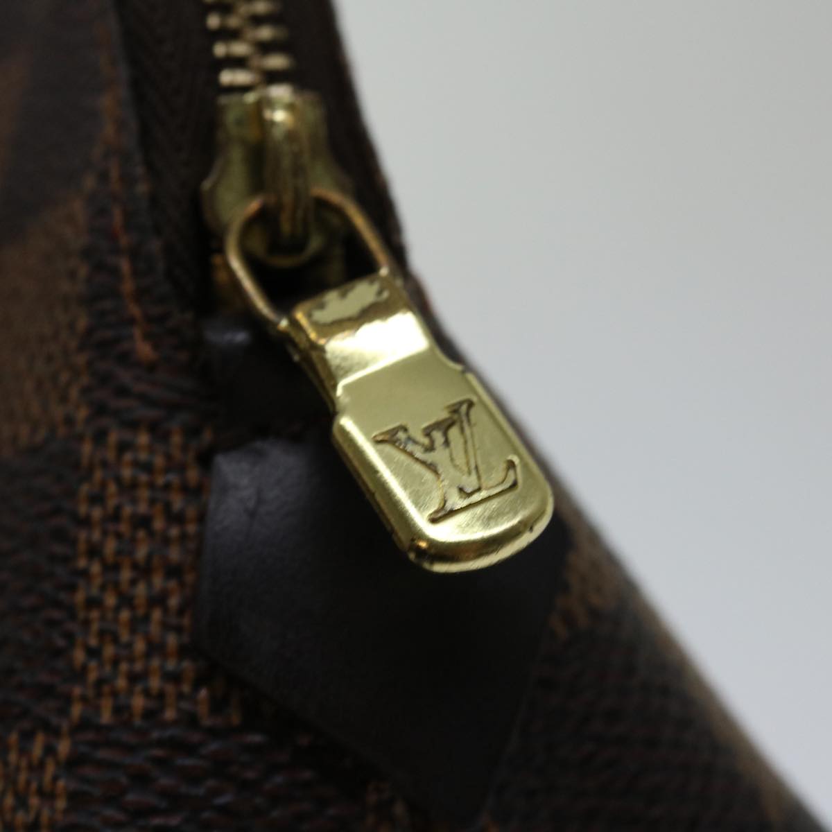 LOUIS VUITTON Damier Ebene Pochette Cosmetic PM Pouch N47516 LV 70007