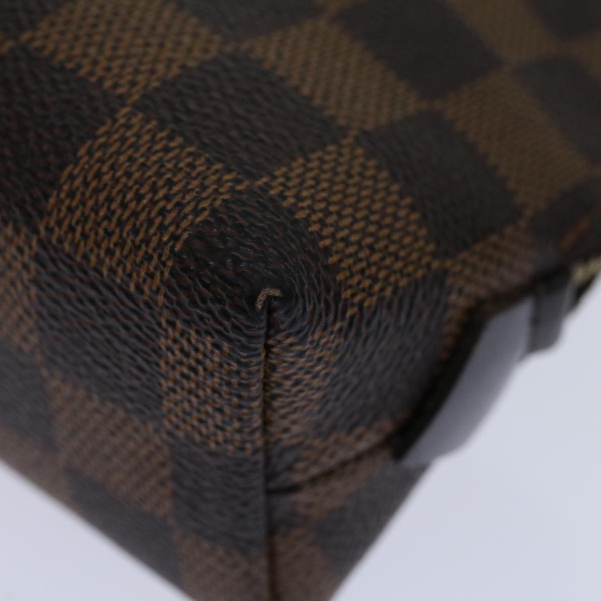LOUIS VUITTON Damier Ebene Pochette Cosmetic PM Pouch N47516 LV 70007