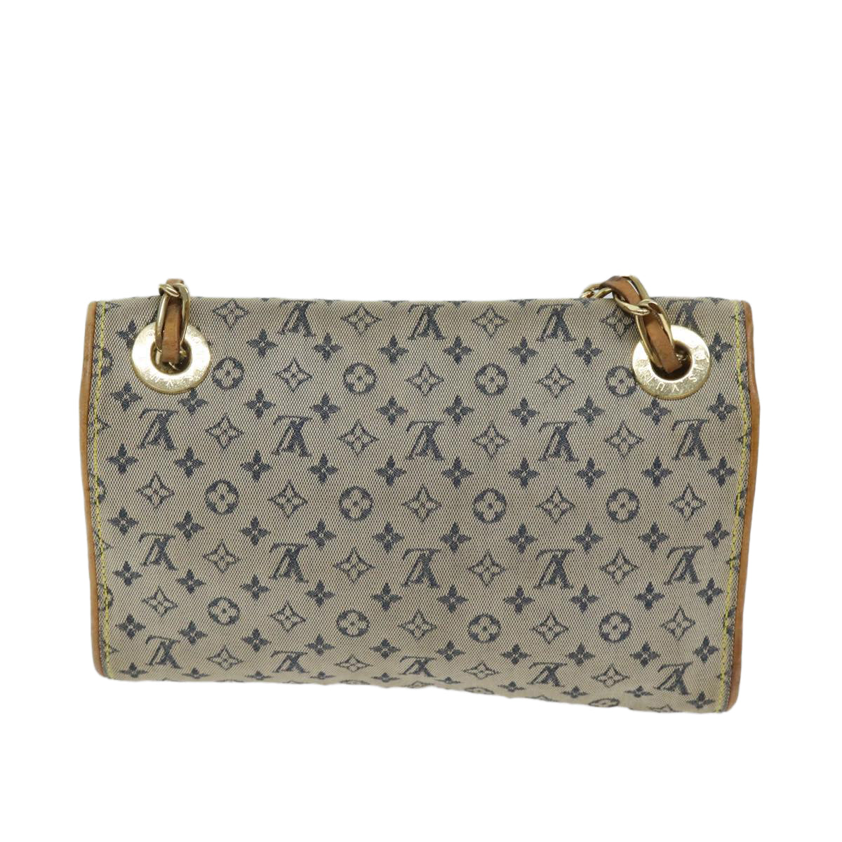 LOUIS VUITTON Monogram Mini Camille Chain Shoulder Bag Blue M92002 LV 70009