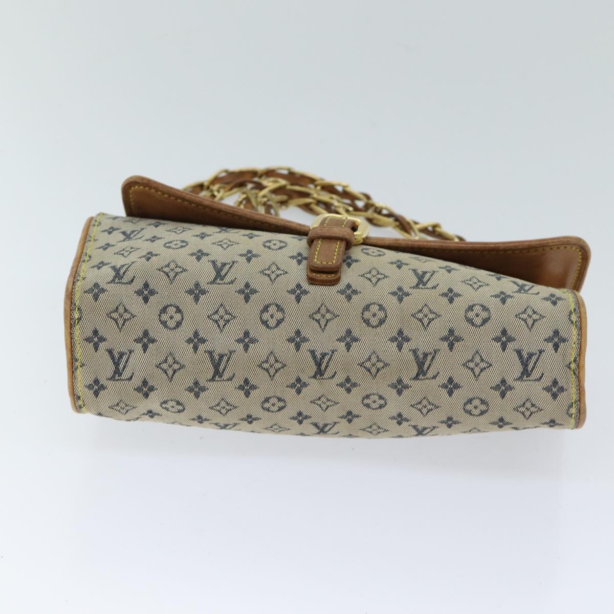 LOUIS VUITTON Monogram Mini Camille Chain Shoulder Bag Blue M92002 LV 70009
