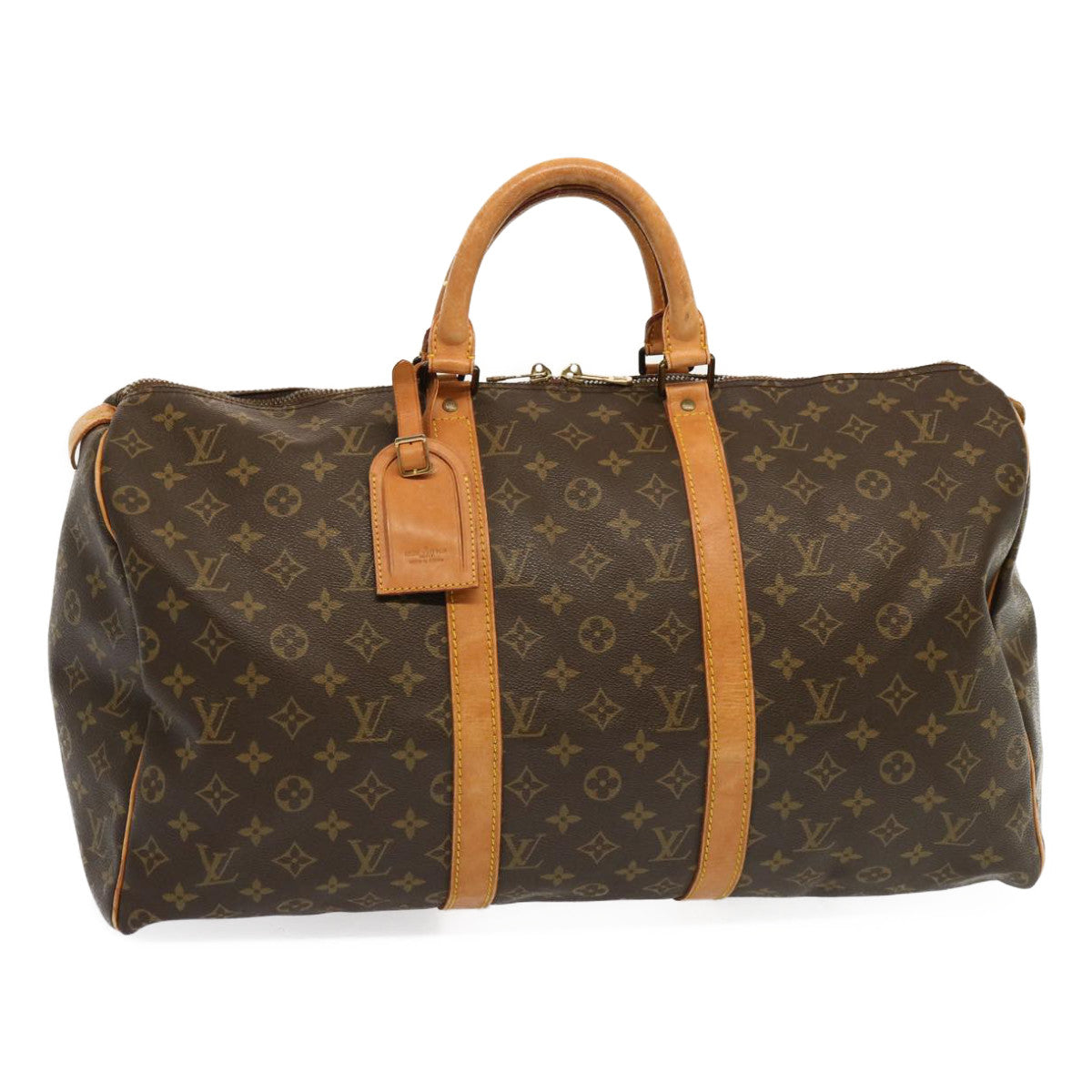 LOUIS VUITTON Monogram Keepall 50 Boston Bag M41426 LV 70016