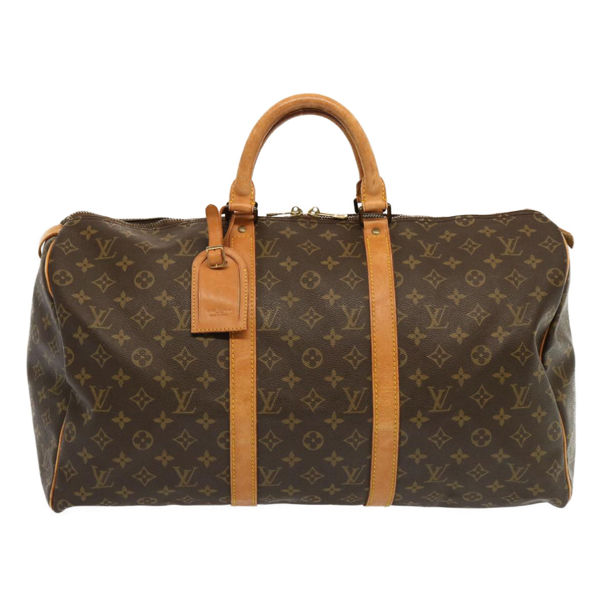 LOUIS VUITTON Monogram Keepall 50 Boston Bag M41426 LV 70016