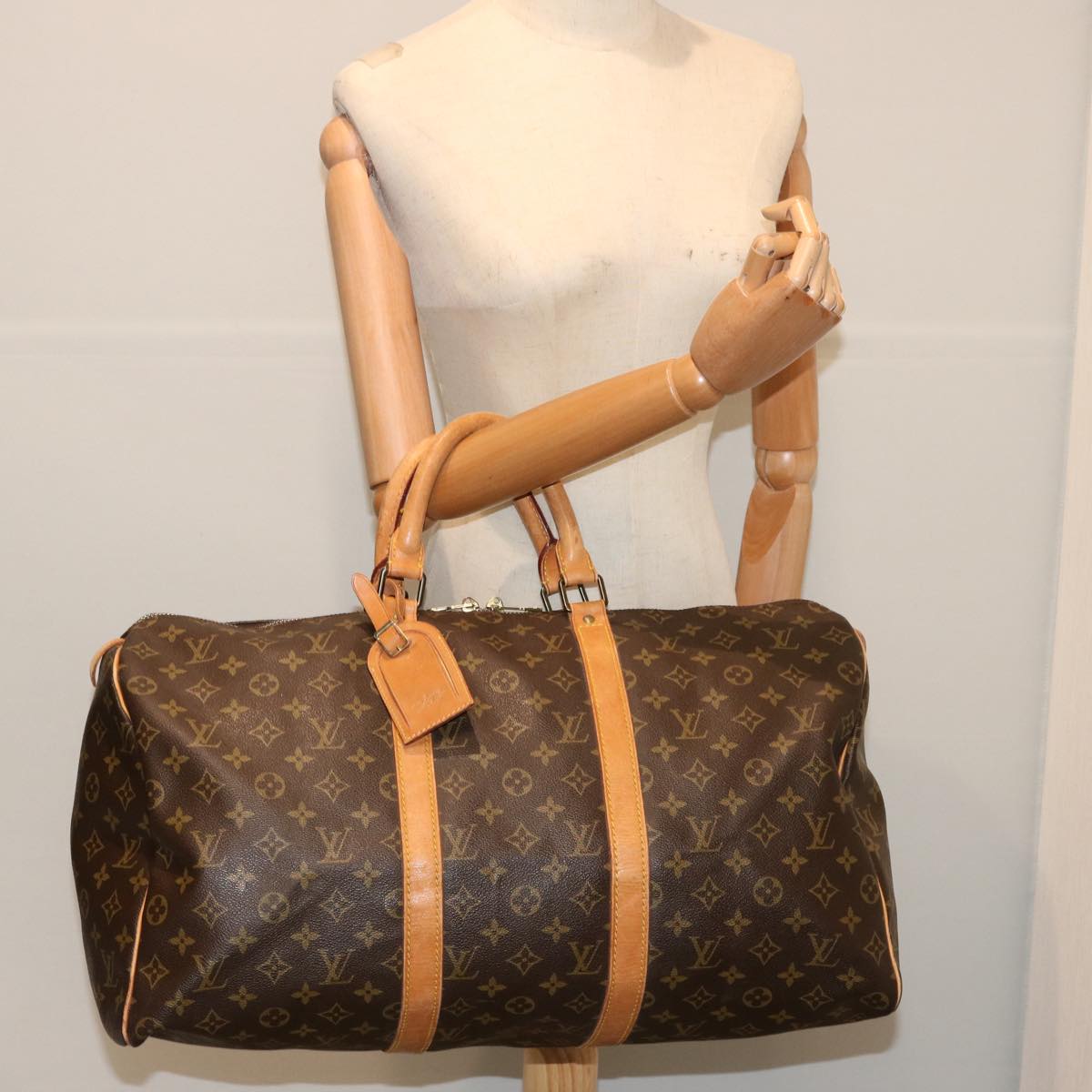 LOUIS VUITTON Monogram Keepall 50 Boston Bag M41426 LV 70016