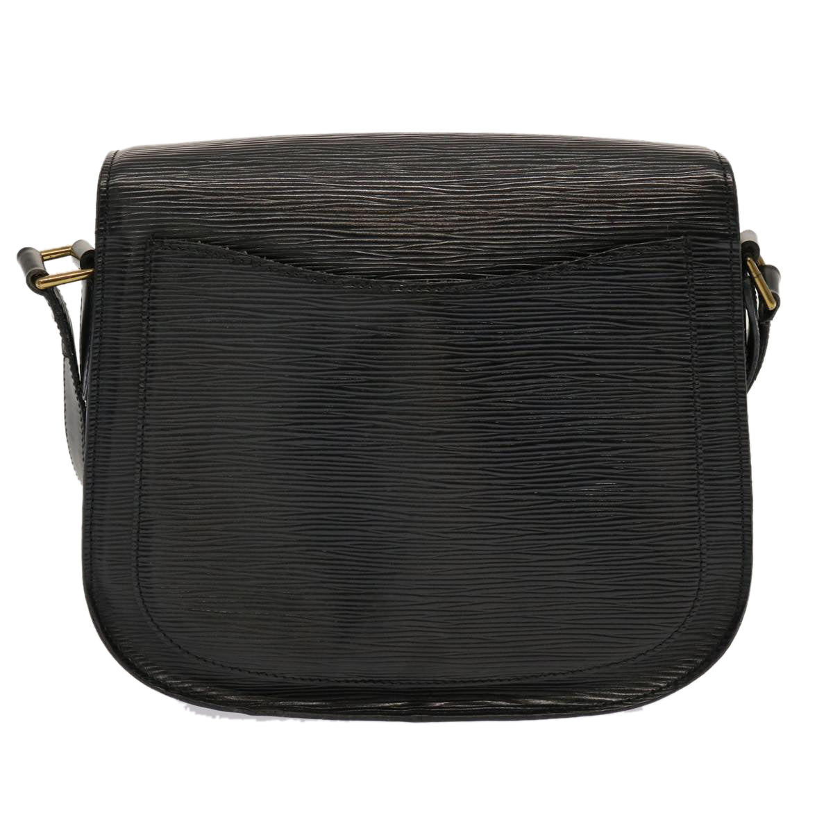 LOUIS VUITTON Epi Saint Cloud GM Shoulder Bag Black M52192 LV 70022