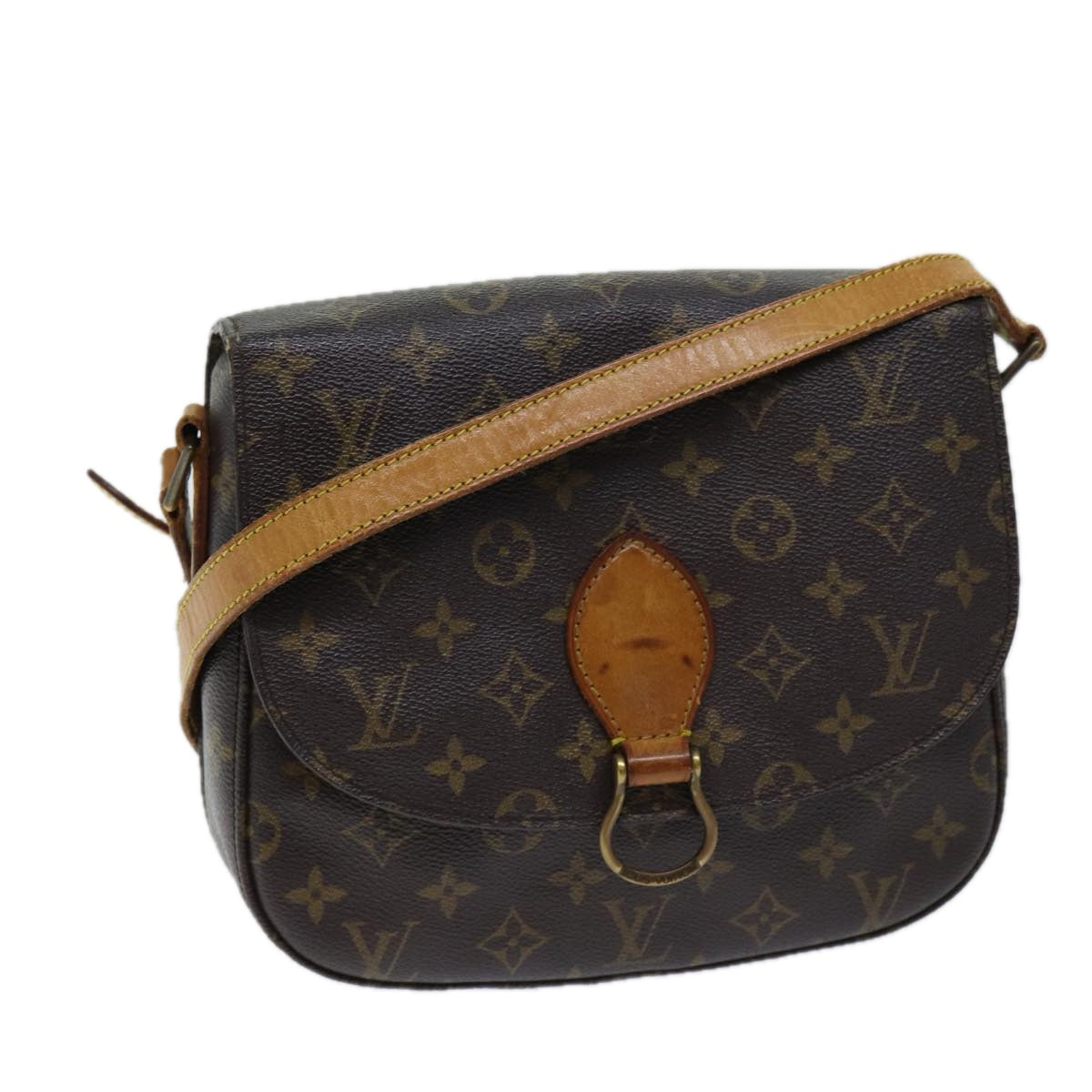 LOUIS VUITTON Monogram Saint Cloud GM Shoulder Bag M51242 LV 70026