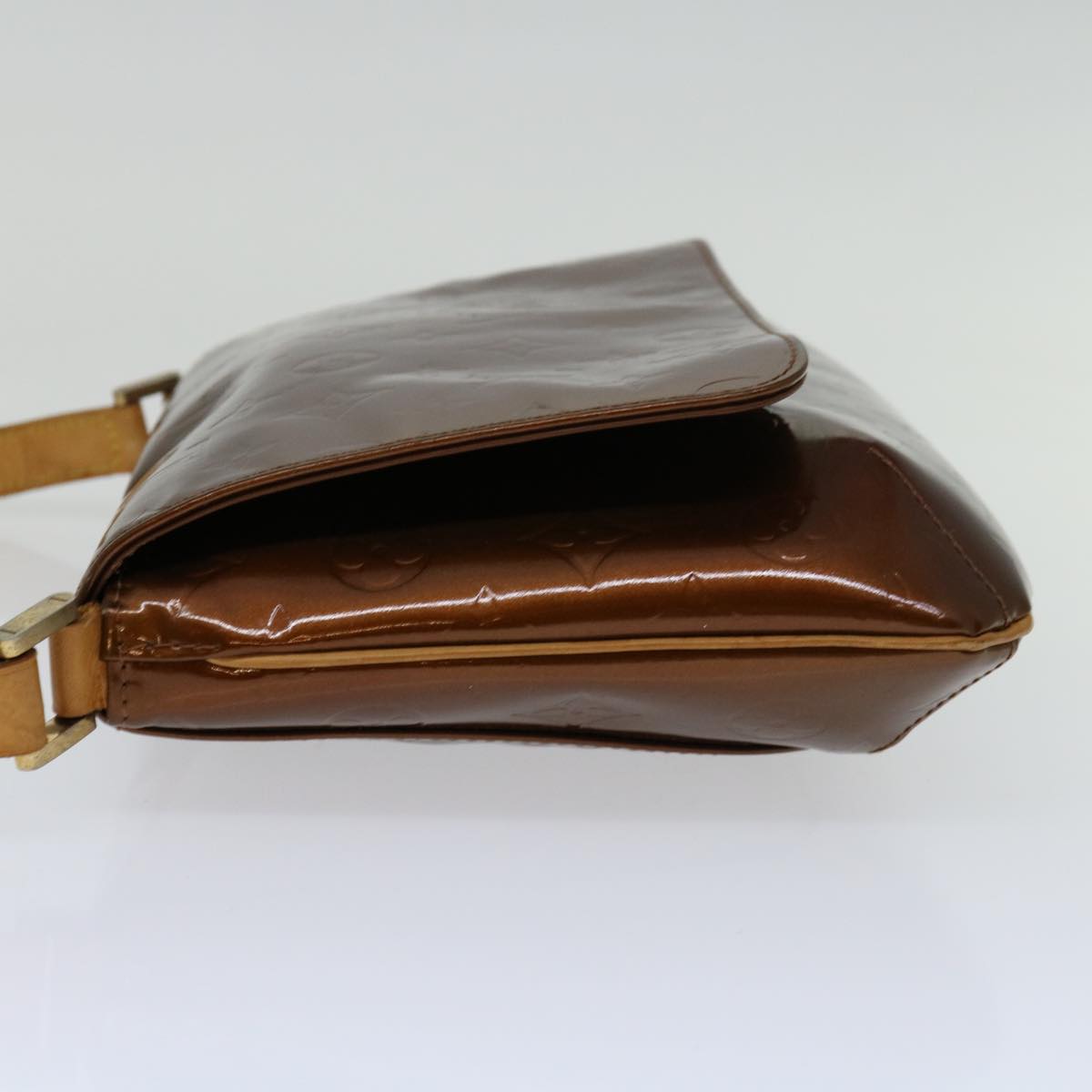 LOUIS VUITTON Monogram Vernis Thompson Street Bag Bronze M91124 LV 70030