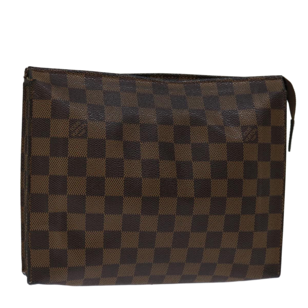 LOUIS VUITTON Damier Ebene Poche Toilette 26 Pouch N47543 LV 70037