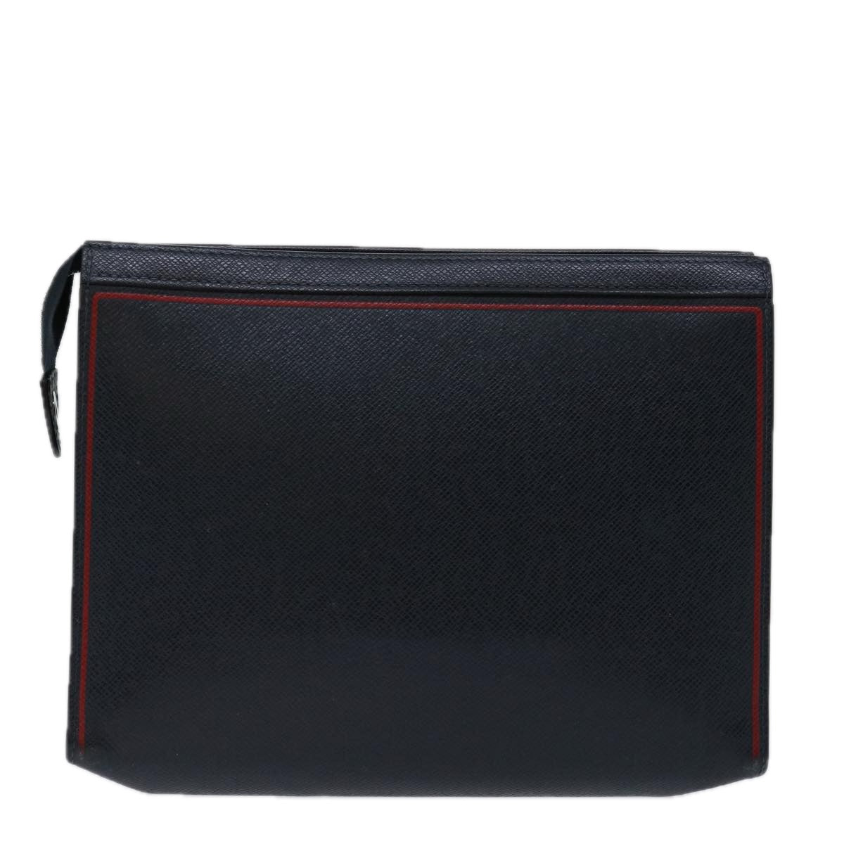 LOUIS VUITTON Taiga Pochette Voyager MM Clutch Bag Blue Marine M63394 70038