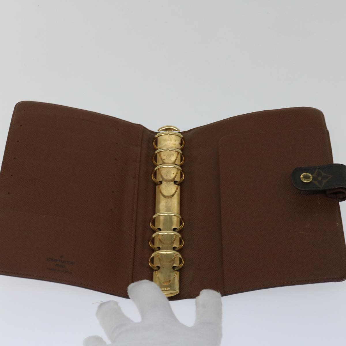LOUIS VUITTON Monogram Agenda MM Day Planner Cover R20105 LV 70043