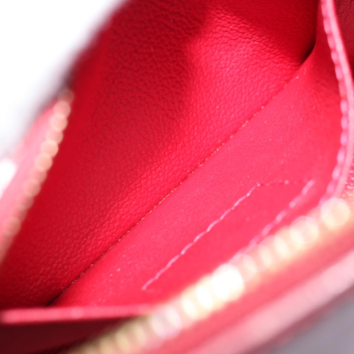 LOUIS VUITTON Vernis Rayure Pochette Cosmetic Pomme D'amour M91721 LV 70046