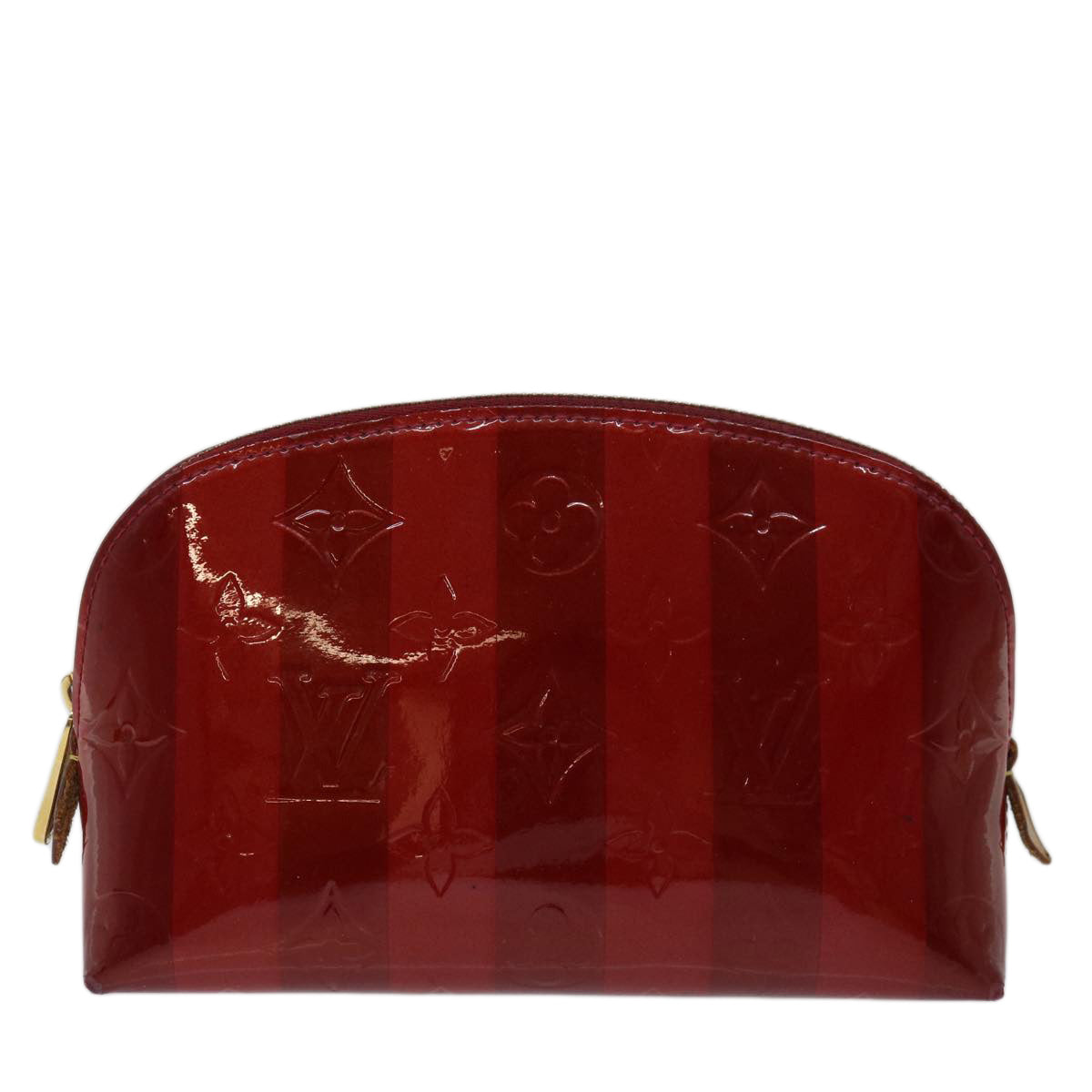 LOUIS VUITTON Vernis Rayure Pochette Cosmetic Pomme D'amour M91721 LV 70046