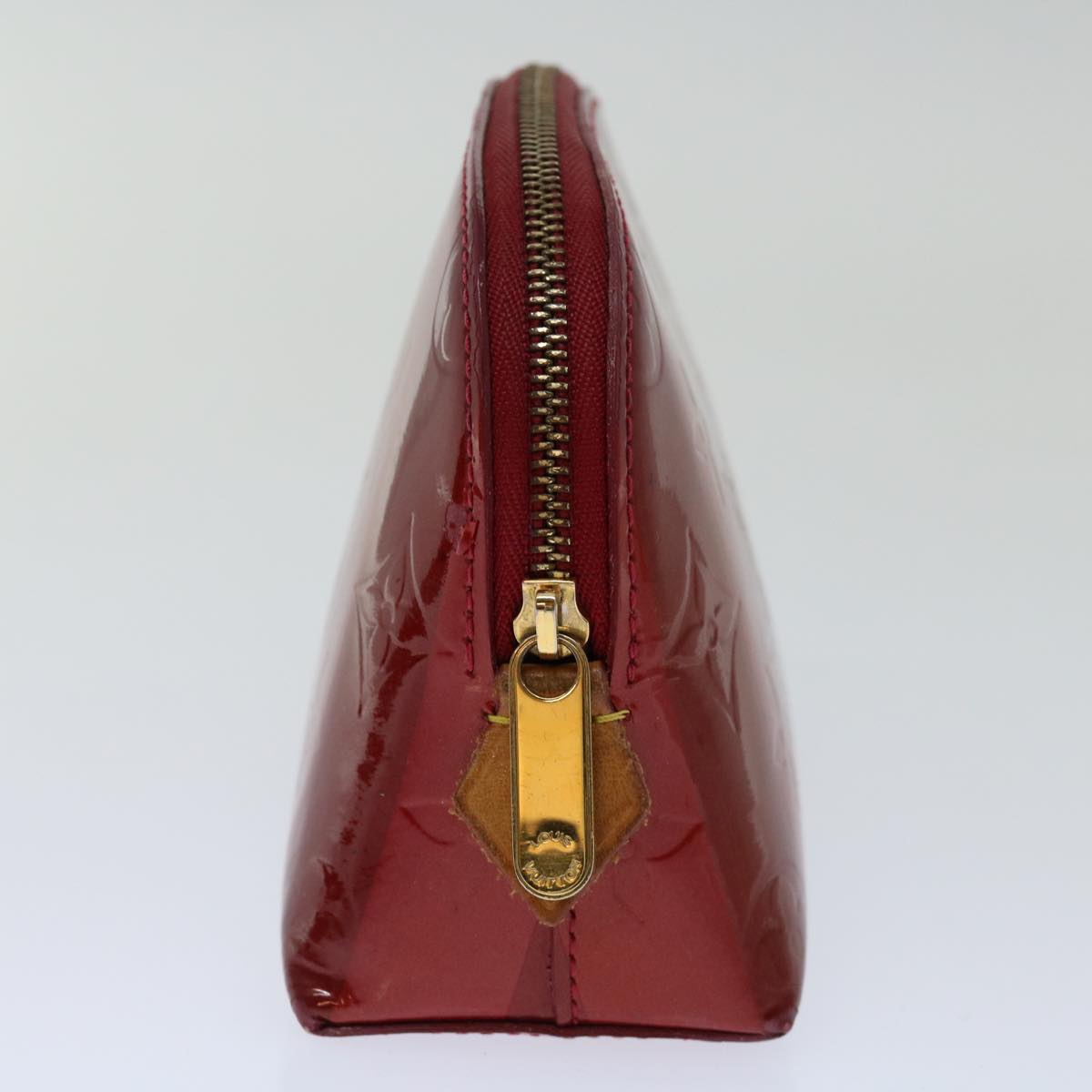 LOUIS VUITTON Vernis Rayure Pochette Cosmetic Pomme D'amour M91721 LV 70046