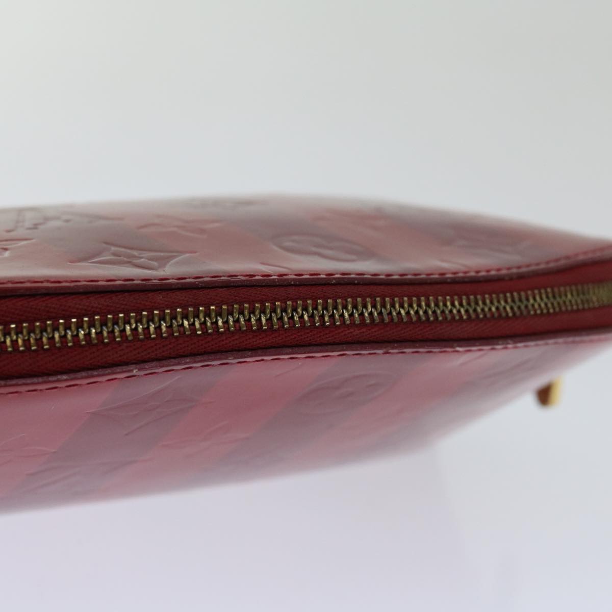LOUIS VUITTON Vernis Rayure Pochette Cosmetic Pomme D'amour M91721 LV 70046