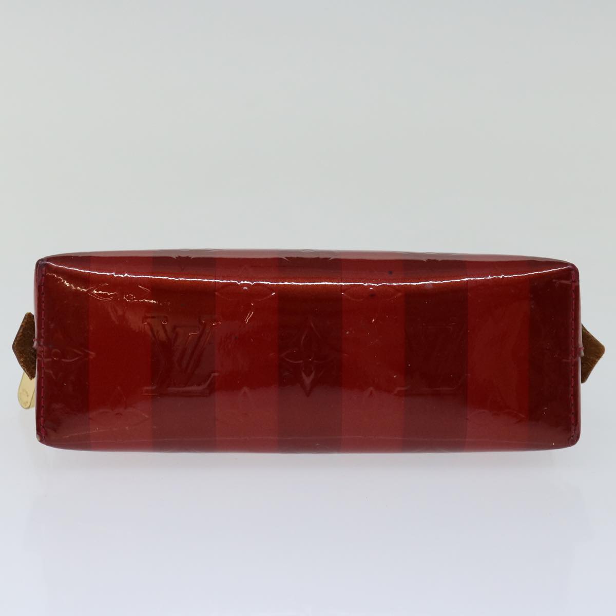 LOUIS VUITTON Vernis Rayure Pochette Cosmetic Pomme D'amour M91721 LV 70046