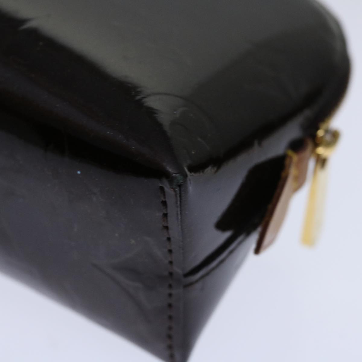 LOUIS VUITTON Monogram Vernis Pochette Cosmetic Pouch Amarante M91495 70047