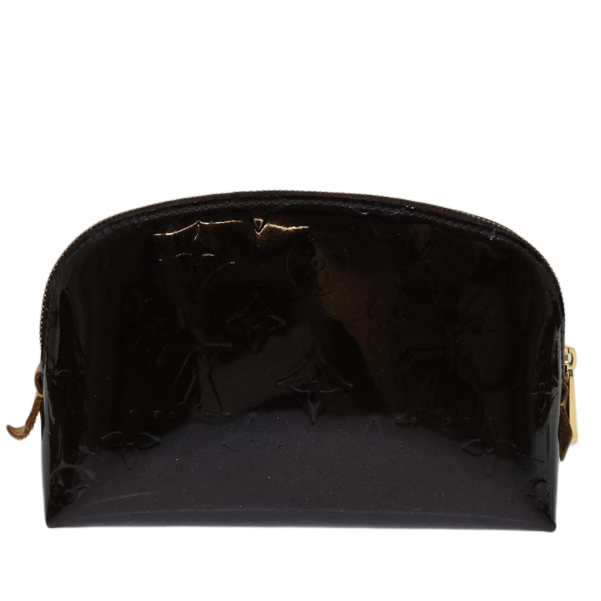 LOUIS VUITTON Monogram Vernis Pochette Cosmetic Pouch Amarante M91495 70047
