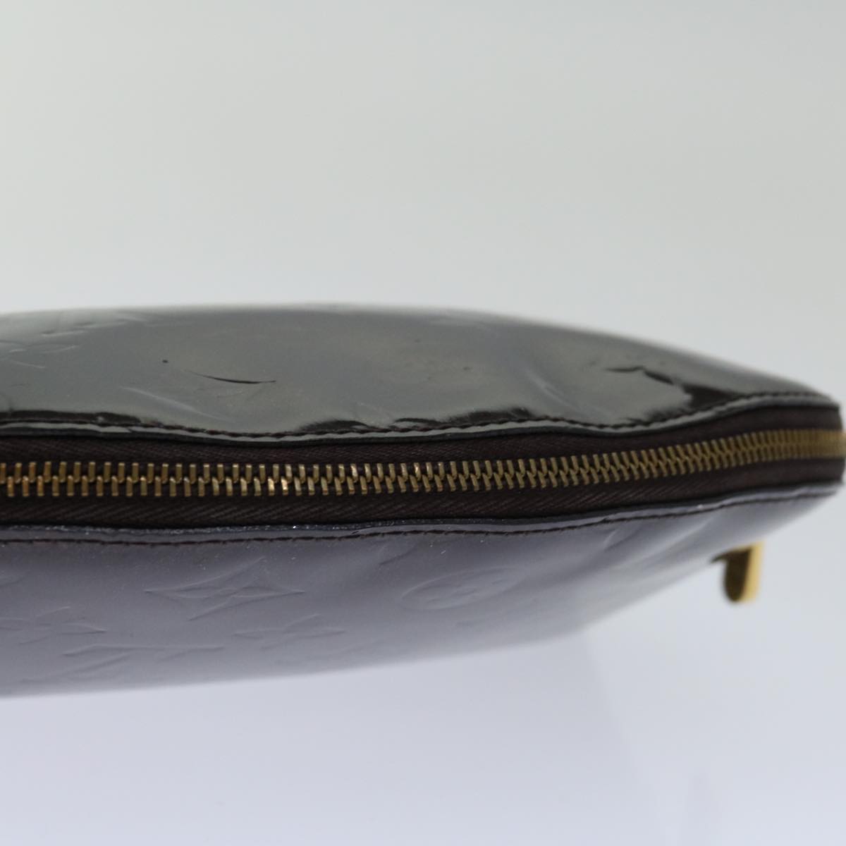 LOUIS VUITTON Monogram Vernis Pochette Cosmetic Pouch Amarante M91495 70047