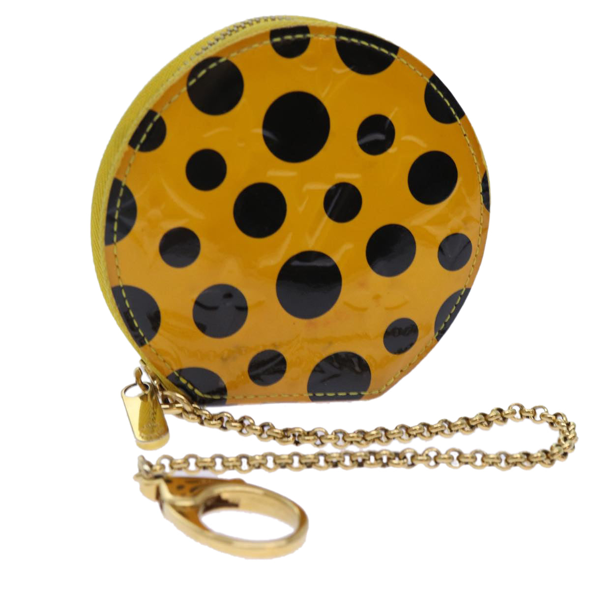LOUIS VUITTON Vernis Yayoi Kusama Porte Monnaie Chapo Purse M91569 LV 70053