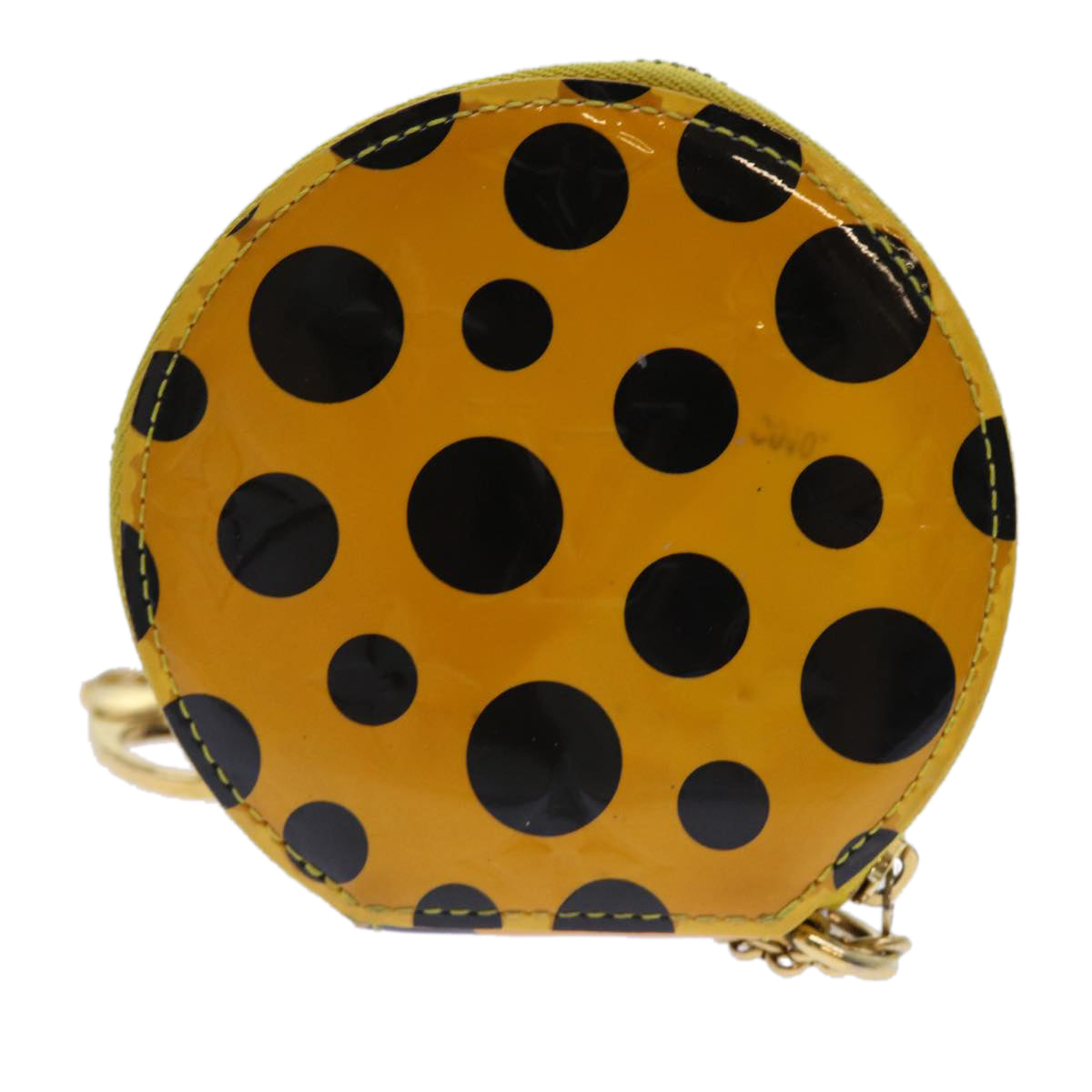 LOUIS VUITTON Vernis Yayoi Kusama Porte Monnaie Chapo Purse M91569 LV 70053