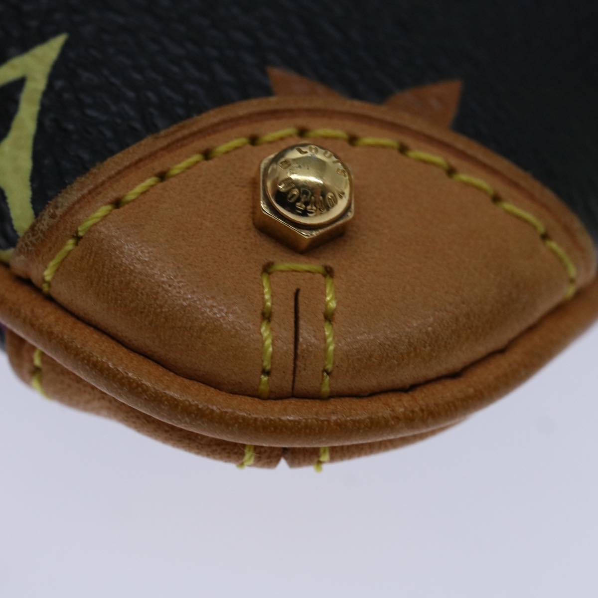 LOUIS VUITTON Multicolor Pochette Mira PM Pouch Black M60099 LV 70055A