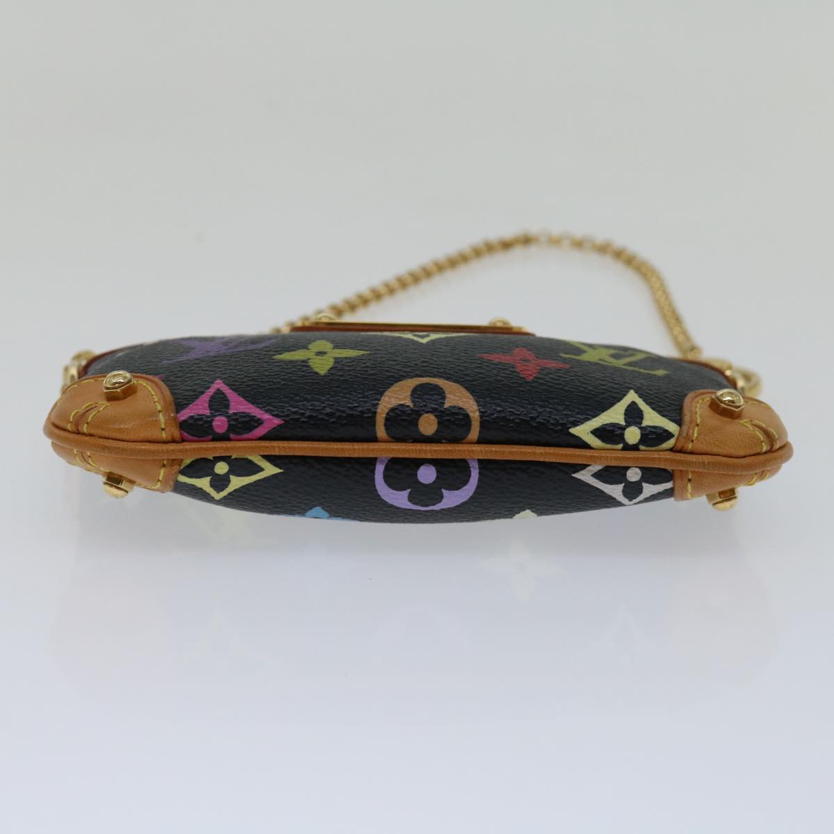 LOUIS VUITTON Multicolor Pochette Mira PM Pouch Black M60099 LV 70055A