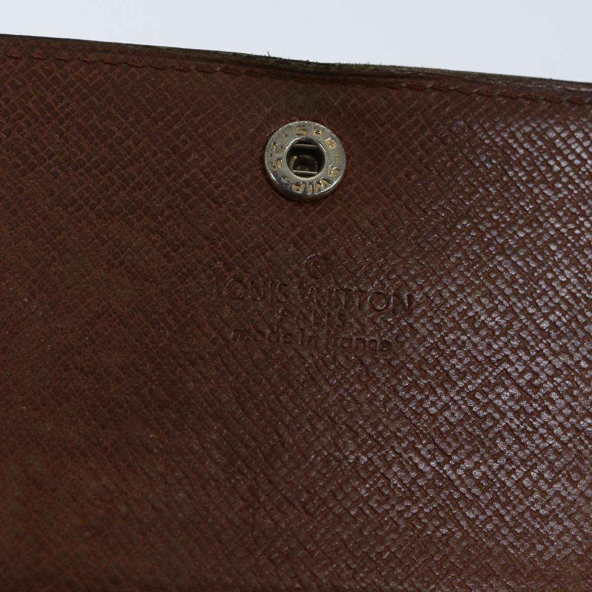 LOUIS VUITTON Monogram Porte Monnaie Billets Tresor Wallet M61730 LV 70058