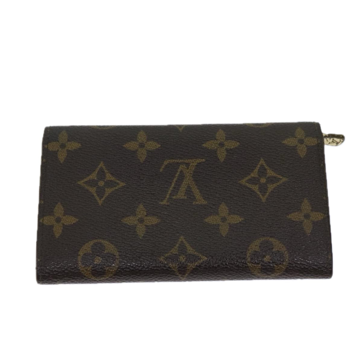 LOUIS VUITTON Monogram Porte Monnaie Billets Tresor Wallet M61730 LV 70058