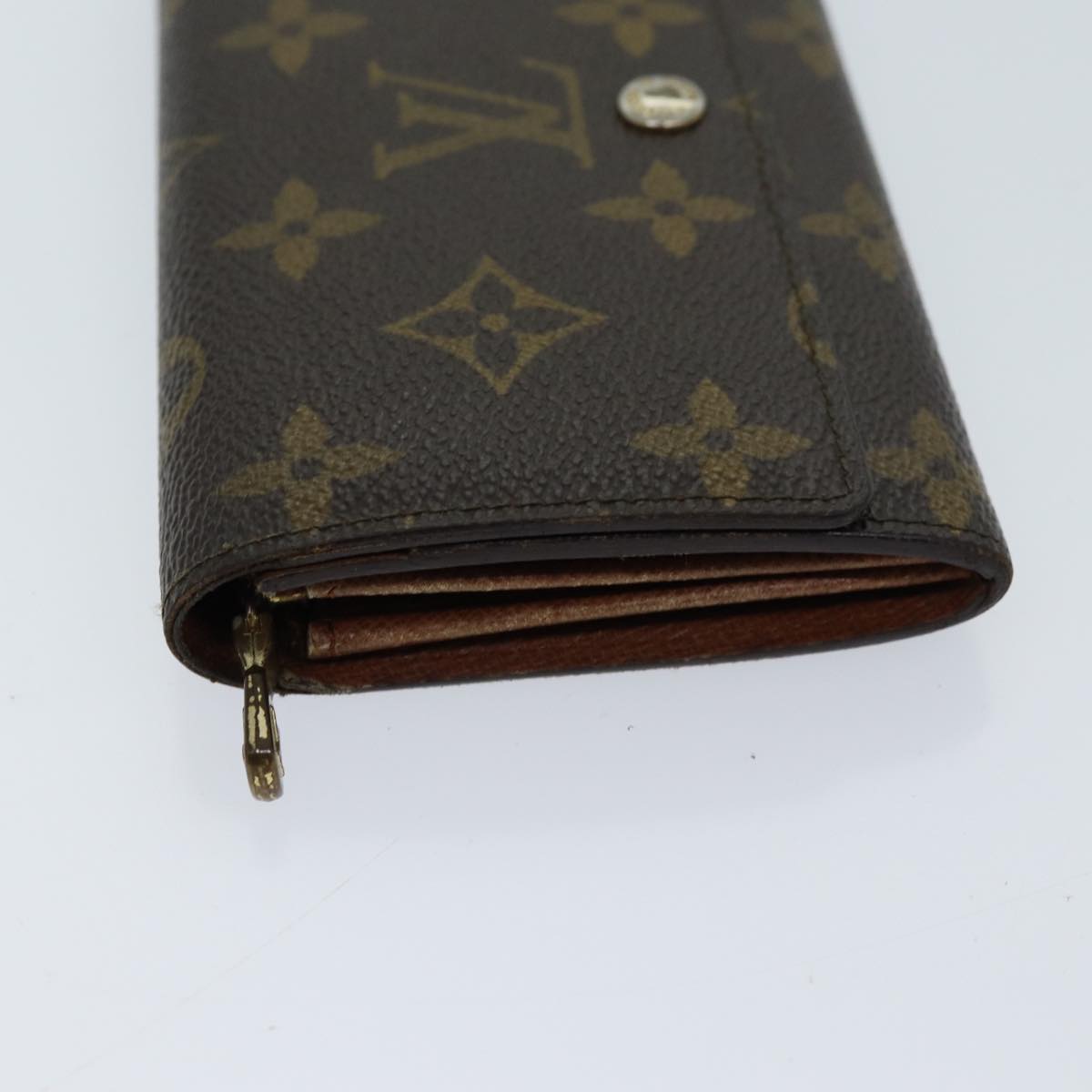 LOUIS VUITTON Monogram Porte Monnaie Billets Tresor Wallet M61730 LV 70058