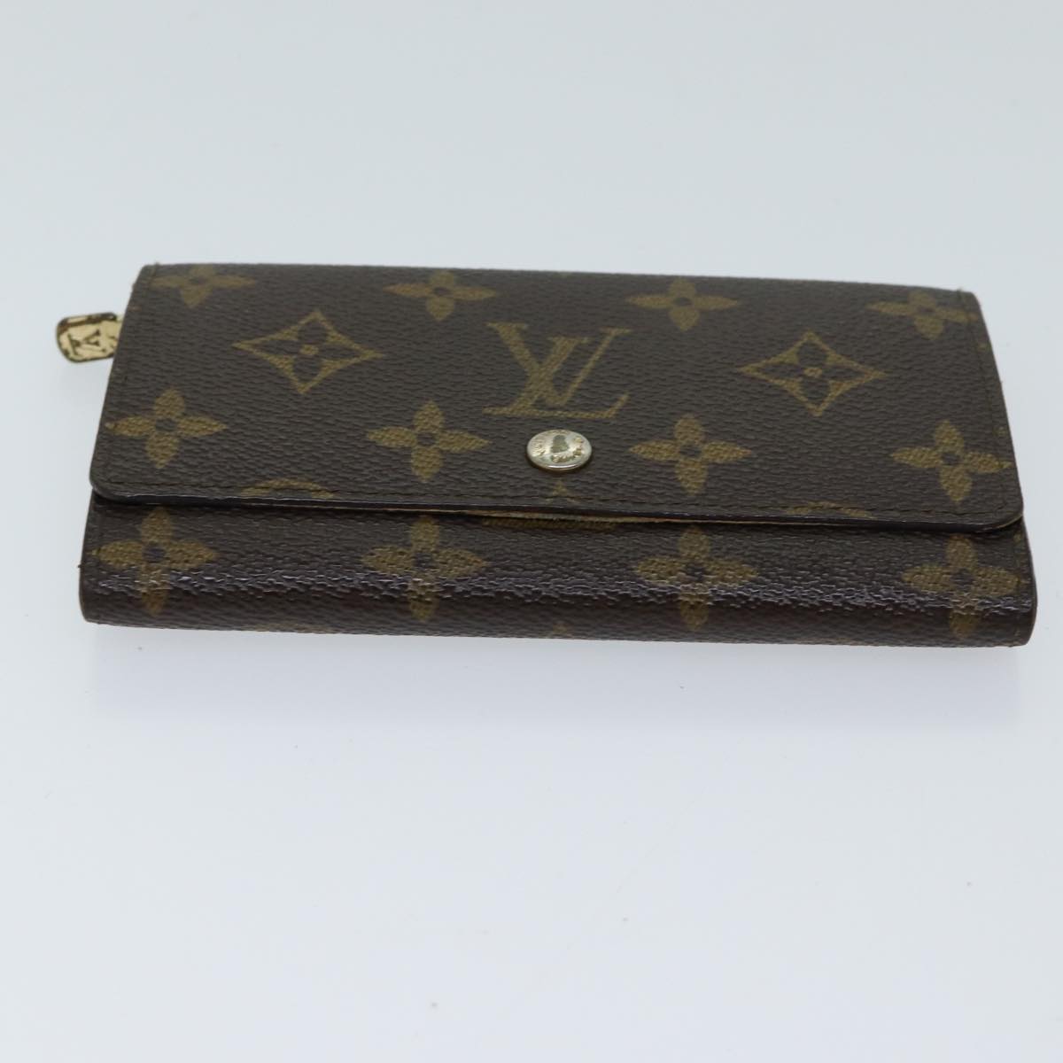 LOUIS VUITTON Monogram Porte Monnaie Billets Tresor Wallet M61730 LV 70058