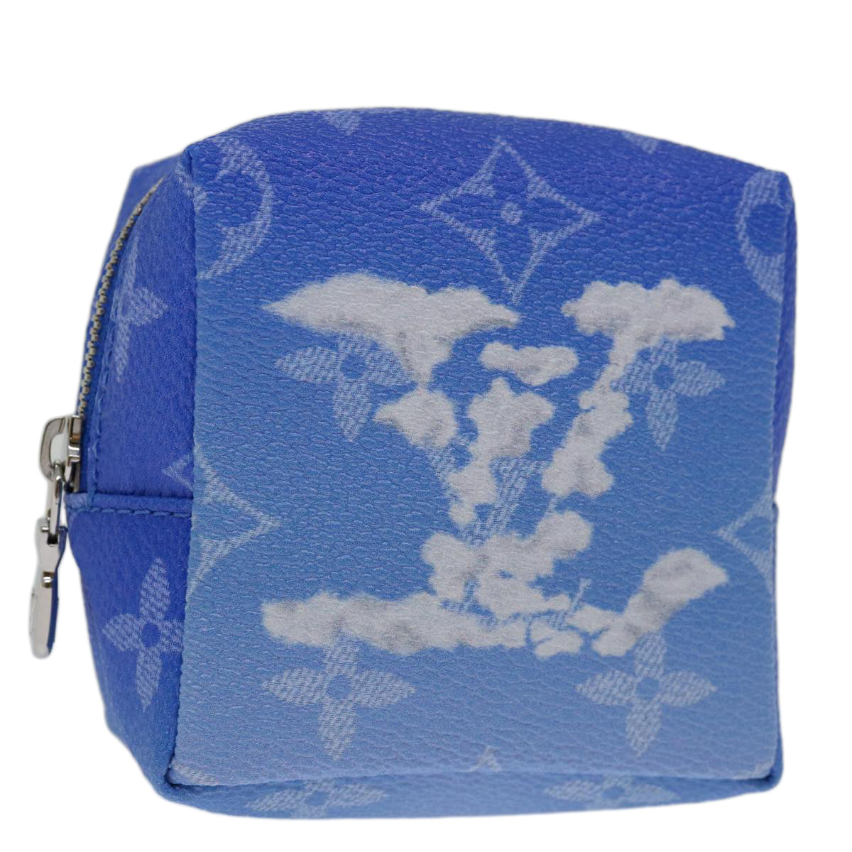 LOUIS VUITTON Monogram Clouds Bijoux Sac Squared Pouch Blue MP2792 70060S
