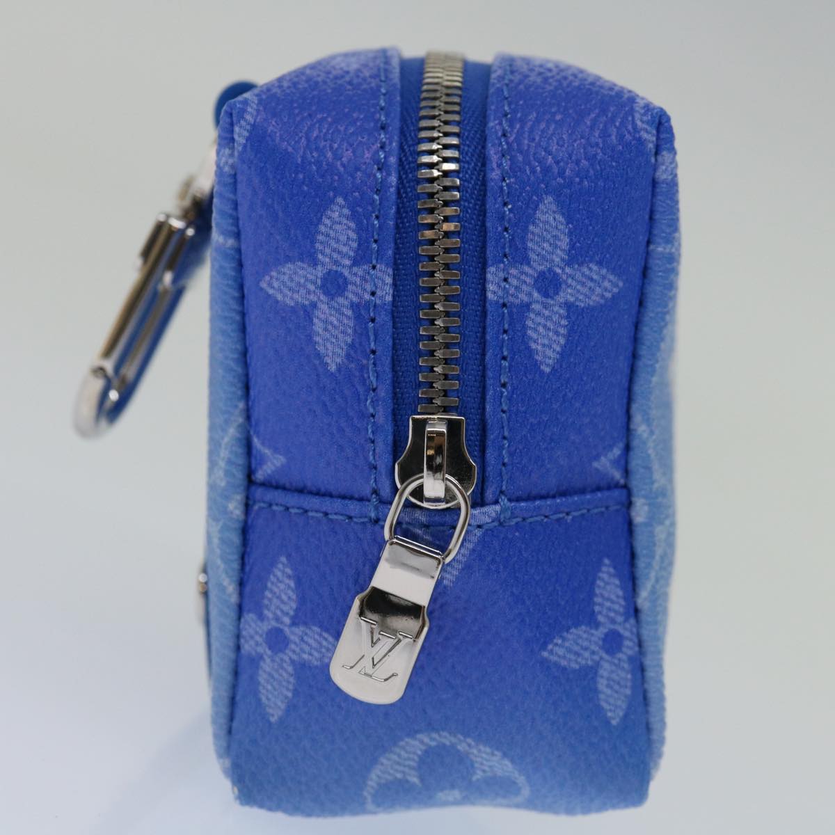 LOUIS VUITTON Monogram Clouds Bijoux Sac Squared Pouch Blue MP2792 70060S