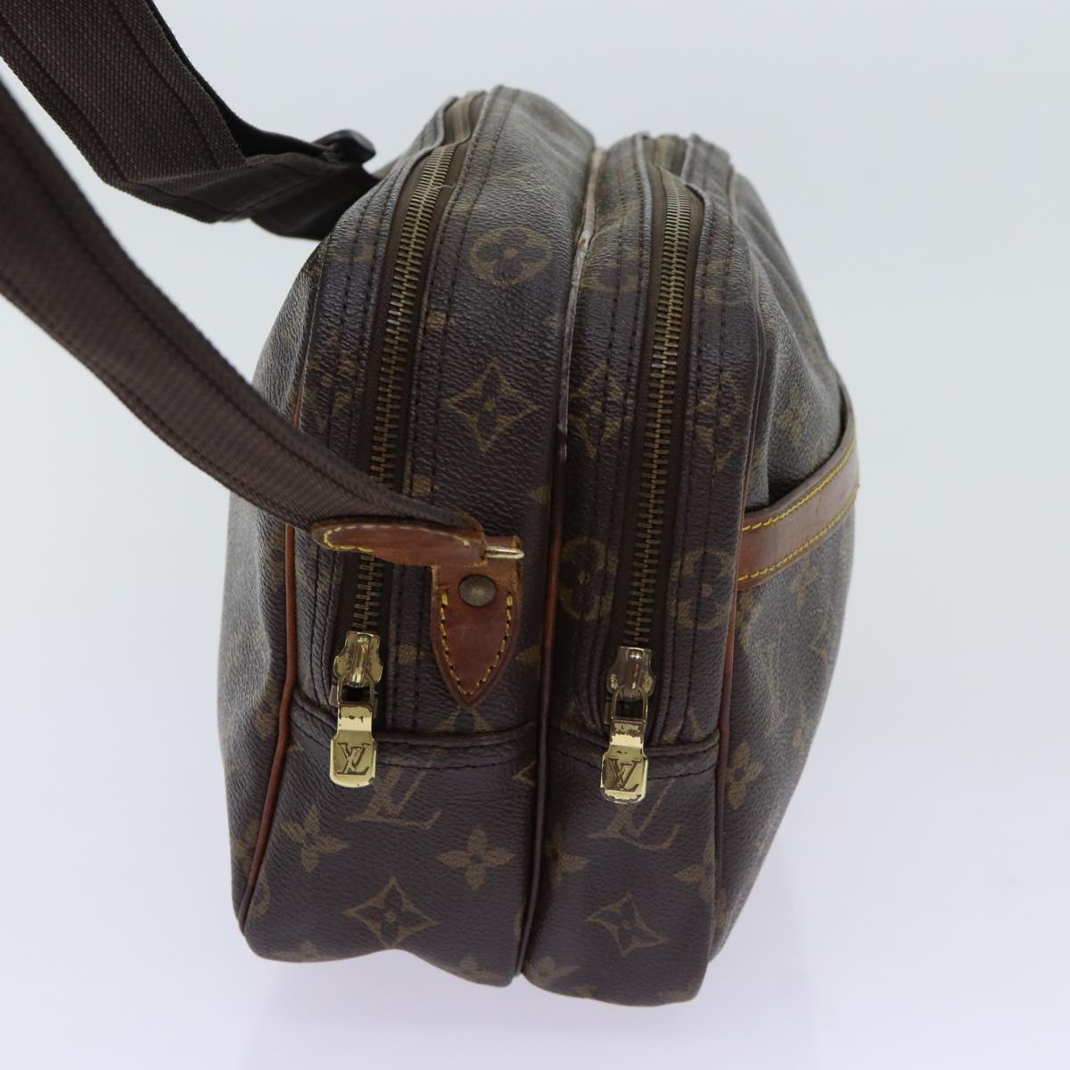 LOUIS VUITTON Monogram Reporter PM Shoulder Bag M45254 LV 70068
