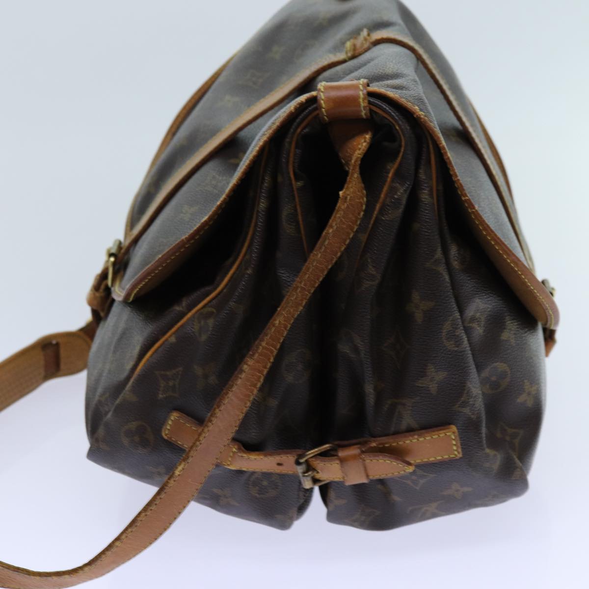 LOUIS VUITTON Monogram Saumur 35 Shoulder Bag M42254 LV 70072