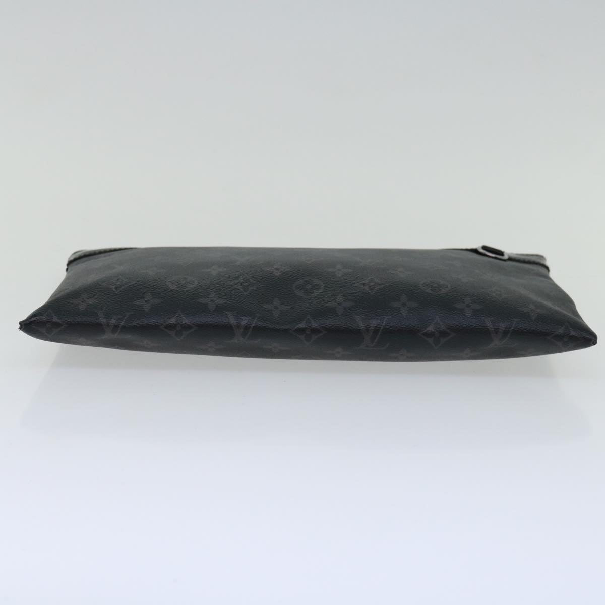 LOUIS VUITTON Monogram Eclipse Pochette Discovery Clutch Bag M62291 70078