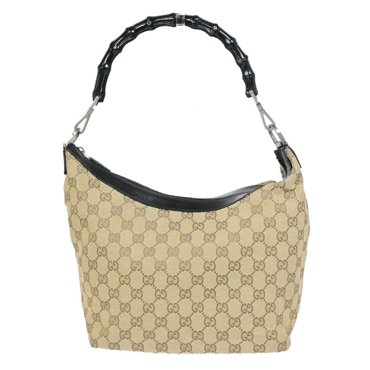 Luxury Gucci Trending 2025 Bamboo  Canvas Shoulder Bag ()
