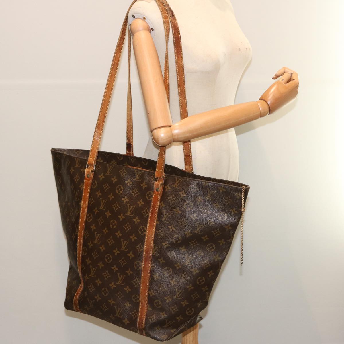 LOUIS VUITTON Monogram Sac Shopping GM Tote Bag M51110 LV 70103