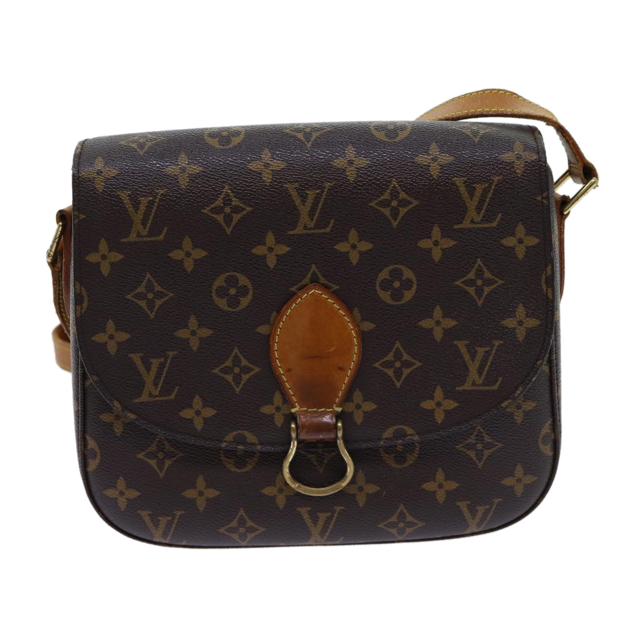 LOUIS VUITTON Monogram Saint Cloud GM Shoulder Bag M51242 LV 70105