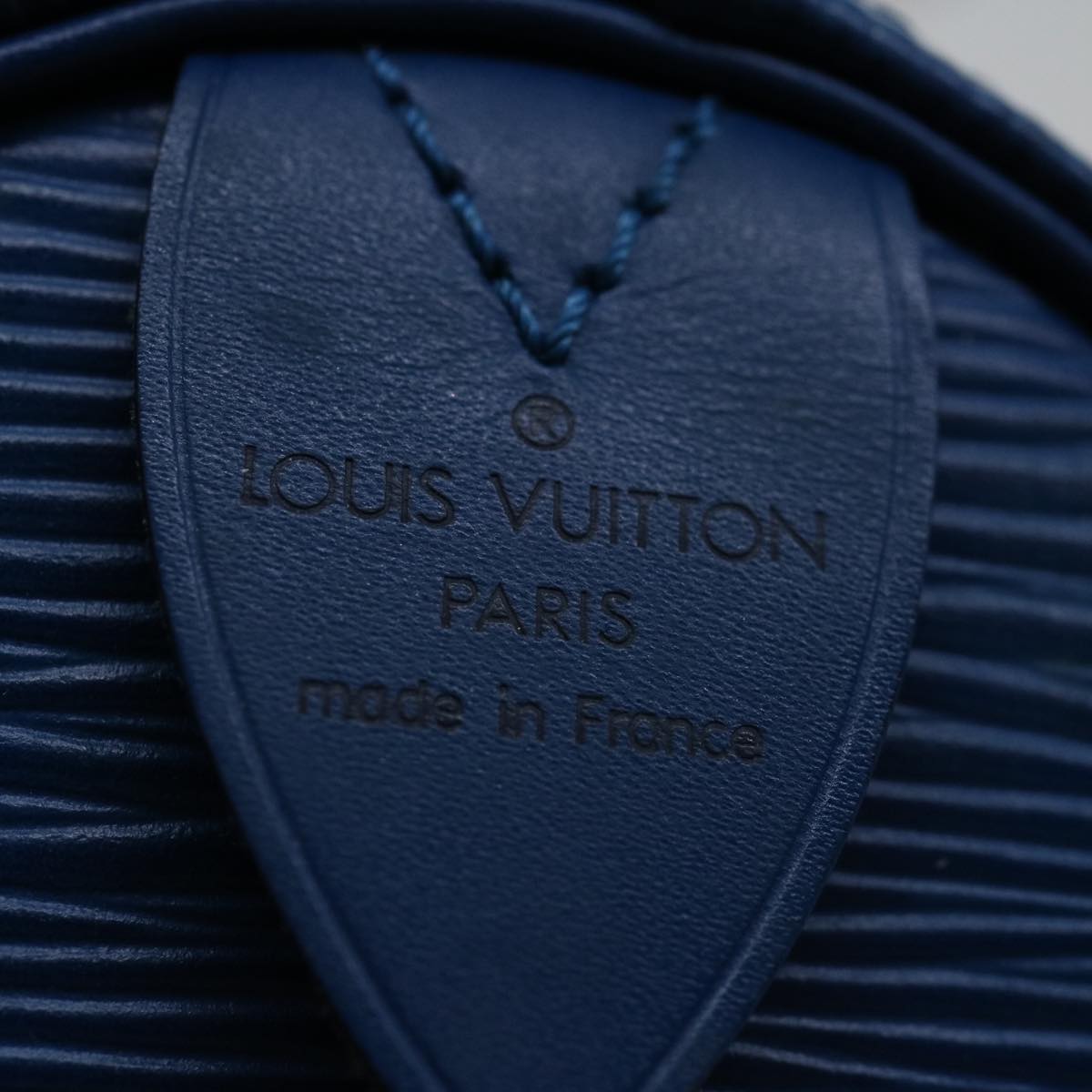 LOUIS VUITTON Epi Speedy 25 Hand Bag Toledo Blue M43015 LV 70114