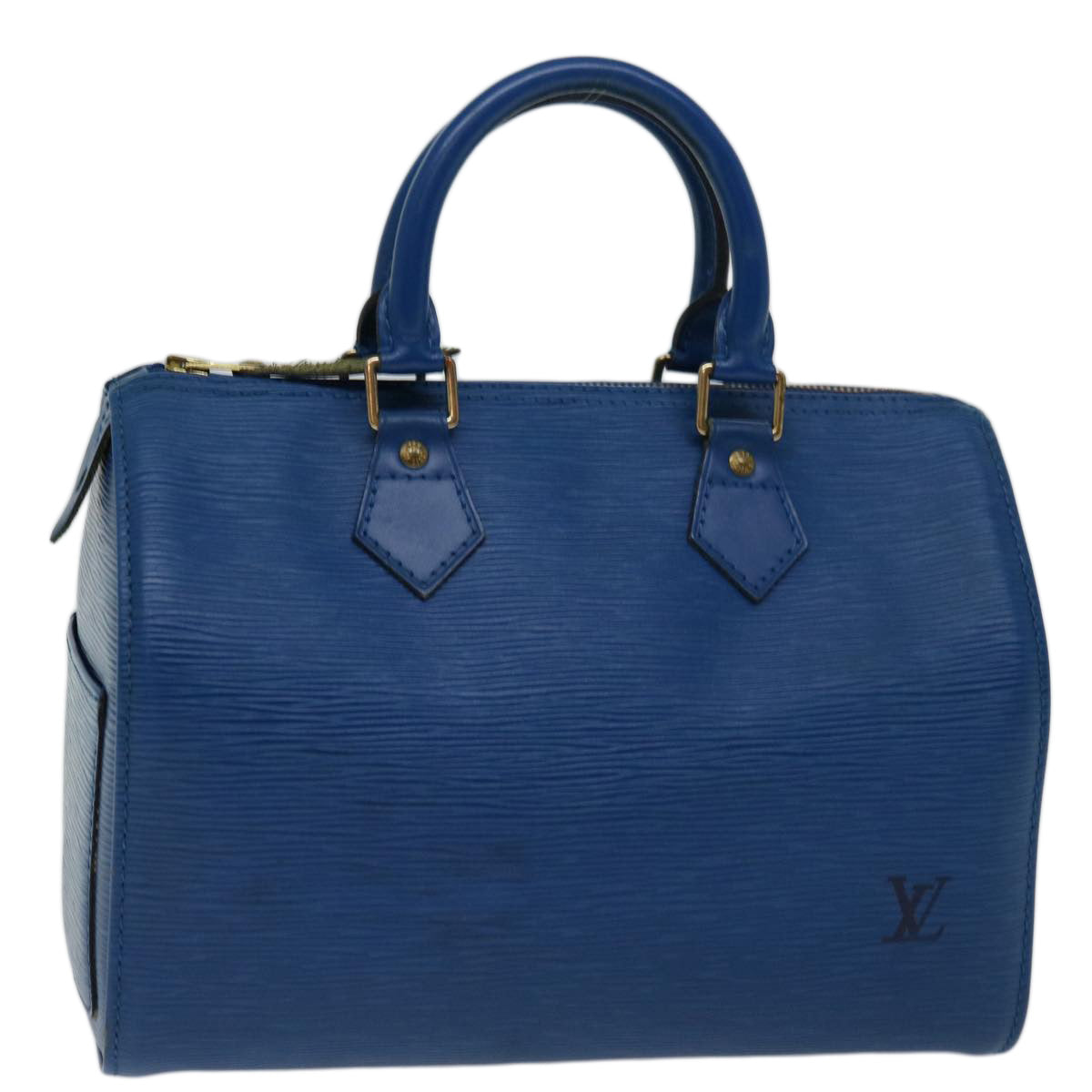 LOUIS VUITTON Epi Speedy 25 Hand Bag Toledo Blue M43015 LV 70114