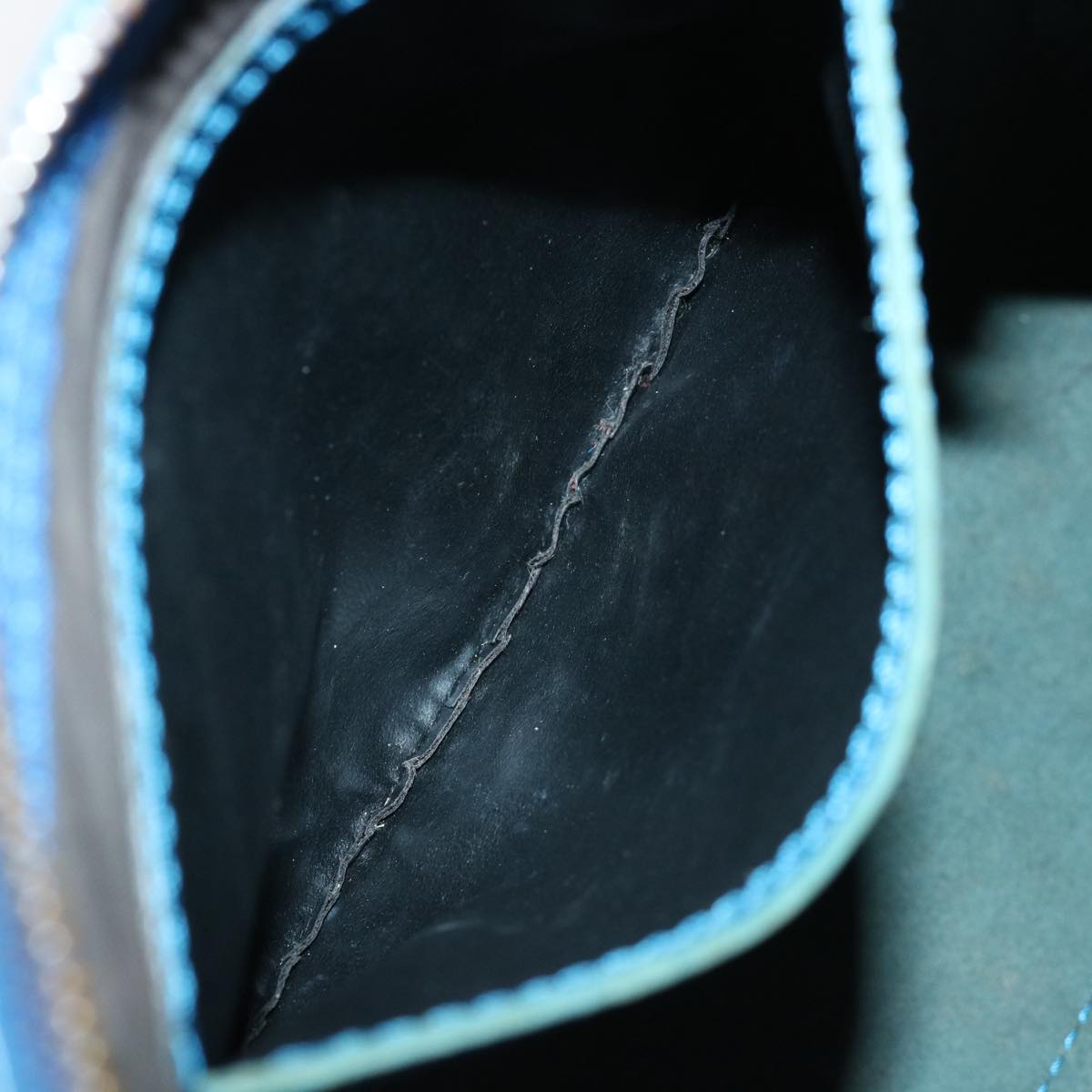 LOUIS VUITTON Epi Speedy 25 Hand Bag Toledo Blue M43015 LV 70114